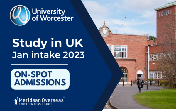ON-SPOT ADMISSIONS TO STUDY IN UK - WORCESTER UNIVERSITY